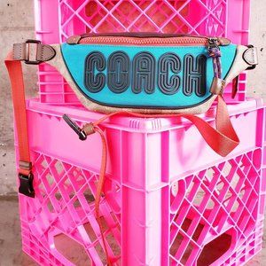 Coach Multi Color Fanny Pack / Belt Bag
